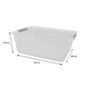 REGENT PLASTIC HARMONY LINE LARGE BASKET CLEAR & GREY, (345X280X130MM)