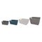 REGENT PLASTIC NEW KNIT BASKET MED, ASST. COLOURS BLUE, GREY AND WHITE (295X235X130M)