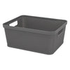 REGENT PLASTIC NEW KNIT BASKET SMALL, ASST. COLOURS BLUE, L/GREY AND WHITE, (250X195X105MM)