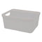 REGENT PLASTIC NEW KNIT BASKET SMALL, ASST. COLOURS BLUE, L/GREY AND WHITE, (250X195X105MM)