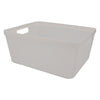 REGENT PLASTIC NEW KNIT BASKET LARGE, ASST. COLOURS BLUE, GREY AND WHITE (360X295X150MM)