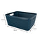 REGENT PLASTIC NEW KNIT BASKET LARGE, ASST. COLOURS BLUE, GREY AND WHITE (360X295X150MM)