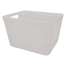 REGENT PLASTIC NEW KNIT DEEP BASKET LARGE, ASST. COLOURS BLUE, GREY AND WHITE (360X295X215MM)