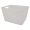 REGENT PLASTIC NEW KNIT DEEP BASKET LARGE, ASST. COLOURS BLUE, GREY AND WHITE (360X295X215MM)