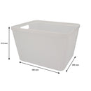 REGENT PLASTIC NEW KNIT DEEP BASKET LARGE, ASST. COLOURS BLUE, GREY AND WHITE (360X295X215MM)