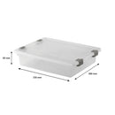 REGENT PLASTIC CLIPPY BOX LARGE, CLEAR & GREY, (355X280X85MM)