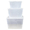 REGENT PLASTIC KEY RECT. STORAGE BOX XX-LARGE CLEAR, 21LT (450X320X200MM)