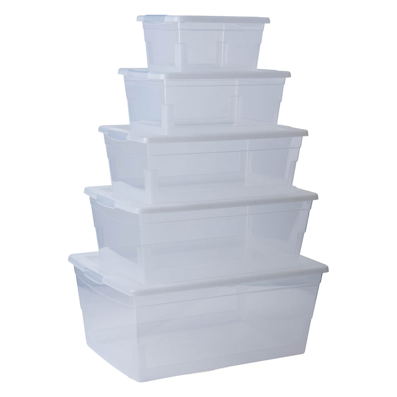 REGENT PLASTIC KEY RECT. STORAGE BOX MEDIUM CLEAR, 6LT (340X210X120MM)