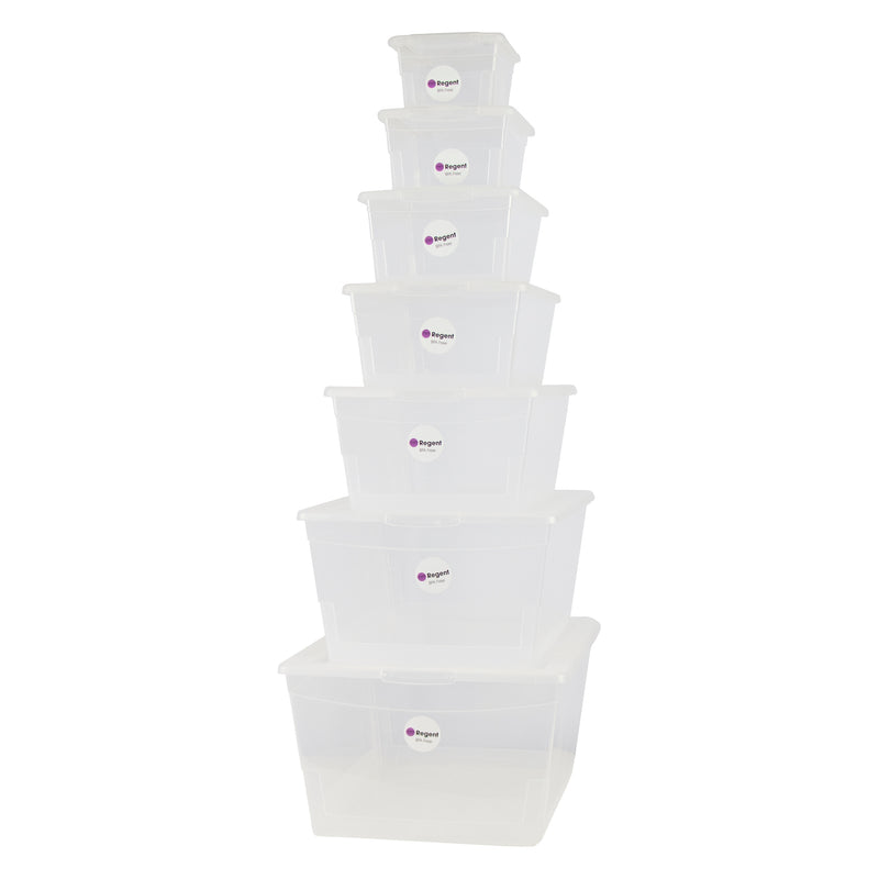 REGENT PLASTIC KEY STORAGE BOX SMALL CLEAR, 1.3LT (160X130X85MM)