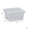 REGENT PLASTIC KEY STORAGE BOX SMALL CLEAR, 1.3LT (160X130X85MM)