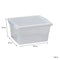 REGENT PLASTIC KEY SQUARE STORAGE BOX CLEAR, 2.1LT (200X160X100MM)