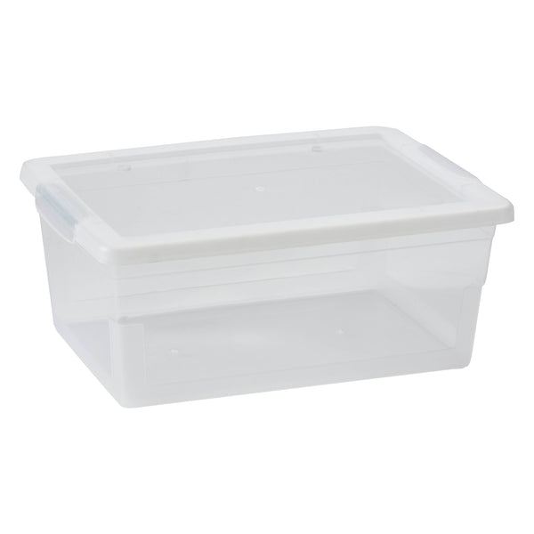 REGENT PLASTIC KEY RECTANGULAR STORAGE BOX SMALL CLEAR, 4LT (270X185X110MM)