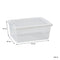 REGENT PLASTIC KEY RECTANGULAR STORAGE BOX SMALL CLEAR, 4LT (270X185X110MM)