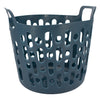 REGENT PLASTIC ZEUS ROUND FLEXI LAUNDRY BASKET SMALL, 30LT AST. BLU, L/GR & WHT (390X415X355MM)