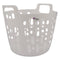 REGENT PLASTIC ZEUS ROUND FLEXI LAUNDRY BASKET SMALL, 30LT AST. BLU, L/GR & WHT (390X415X355MM)