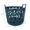 REGENT PLASTIC ZEUS ROUND FLEXI LAUNDRY BASKET SMALL, 30LT AST. BLU, L/GR & WHT (390X415X355MM)