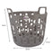 REGENT PLASTIC ZEUS ROUND FLEXI LAUNDRY BASKET SMALL, 30LT AST. BLU, L/GR & WHT (390X415X355MM)