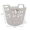 REGENT PLASTIC ZEUS ROUND FLEXI LAUNDRY BASKET SMALL, 30LT AST. BLU, L/GR & WHT (390X415X355MM)