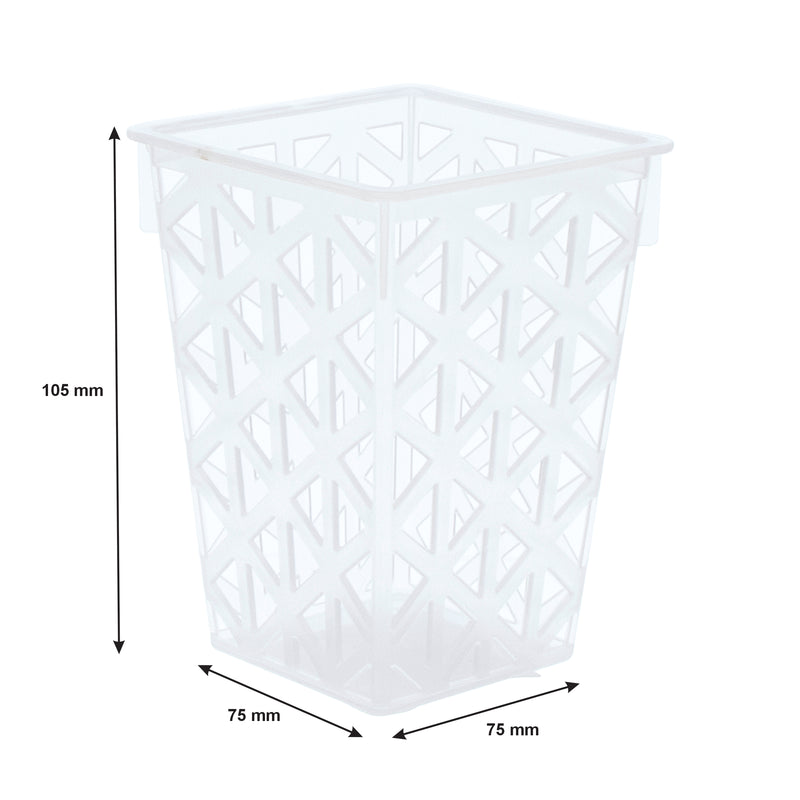 REGENT PLASTIC VENICE TALL BASKET SMALL CLEAR, (75X75X105MM)