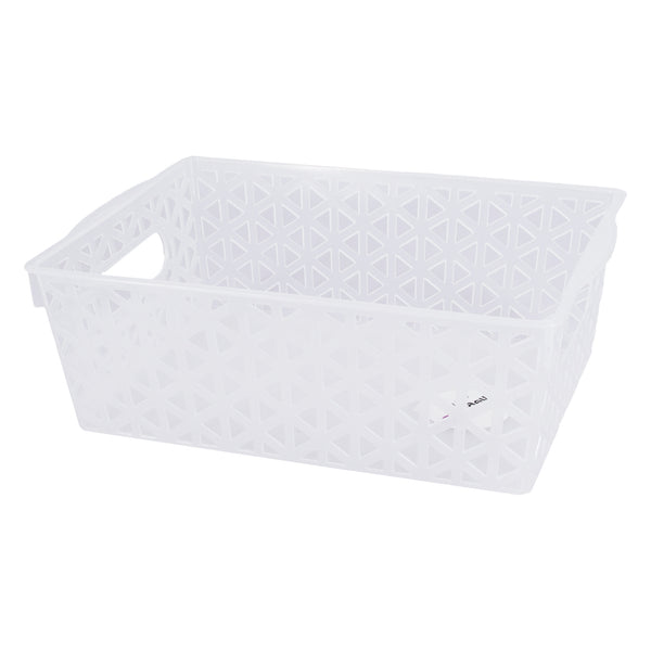 REGENT PLASTIC VENICE BASKET MEDIUM CLEAR  (255X185X85MM)