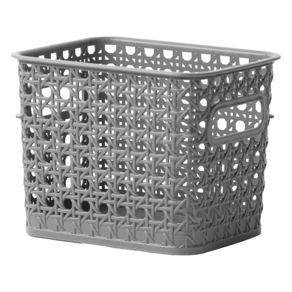 REGENT PLASTIC BOHO BASKET SMALL GREY,  (170X135X130MM)