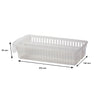 REGENT PLASTIC FRIDGE & PANTRY LONG BASKET WITH DIVIDER, (305X145X65MM)