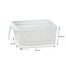 REGENT PLASTIC FRIDGE & PANTRY DEEP BASKET WITH HORIZONTAL DIVIDER CLEAR, (330X240X130MM)