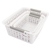 REGENT PLASTIC HARMONY LINE SMALL BASKET CLEAR & GREY, (240X175X90MM)