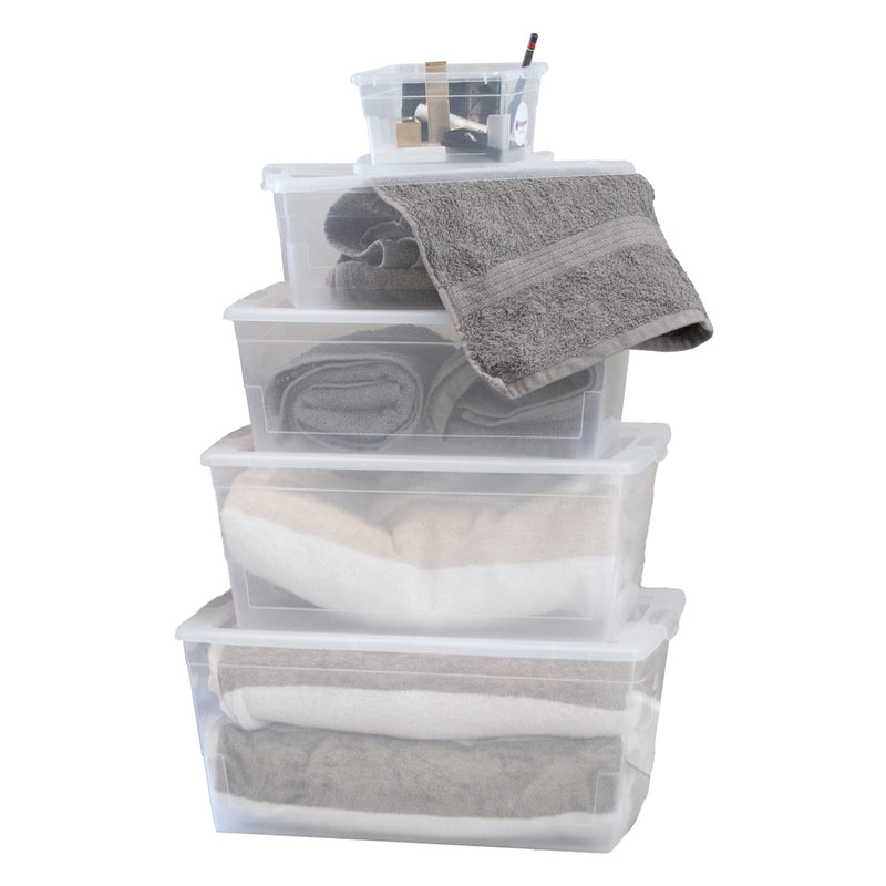 REGENT PLASTIC KEY STORAGE BOX SMALL CLEAR, 1.3LT (160X130X85MM)