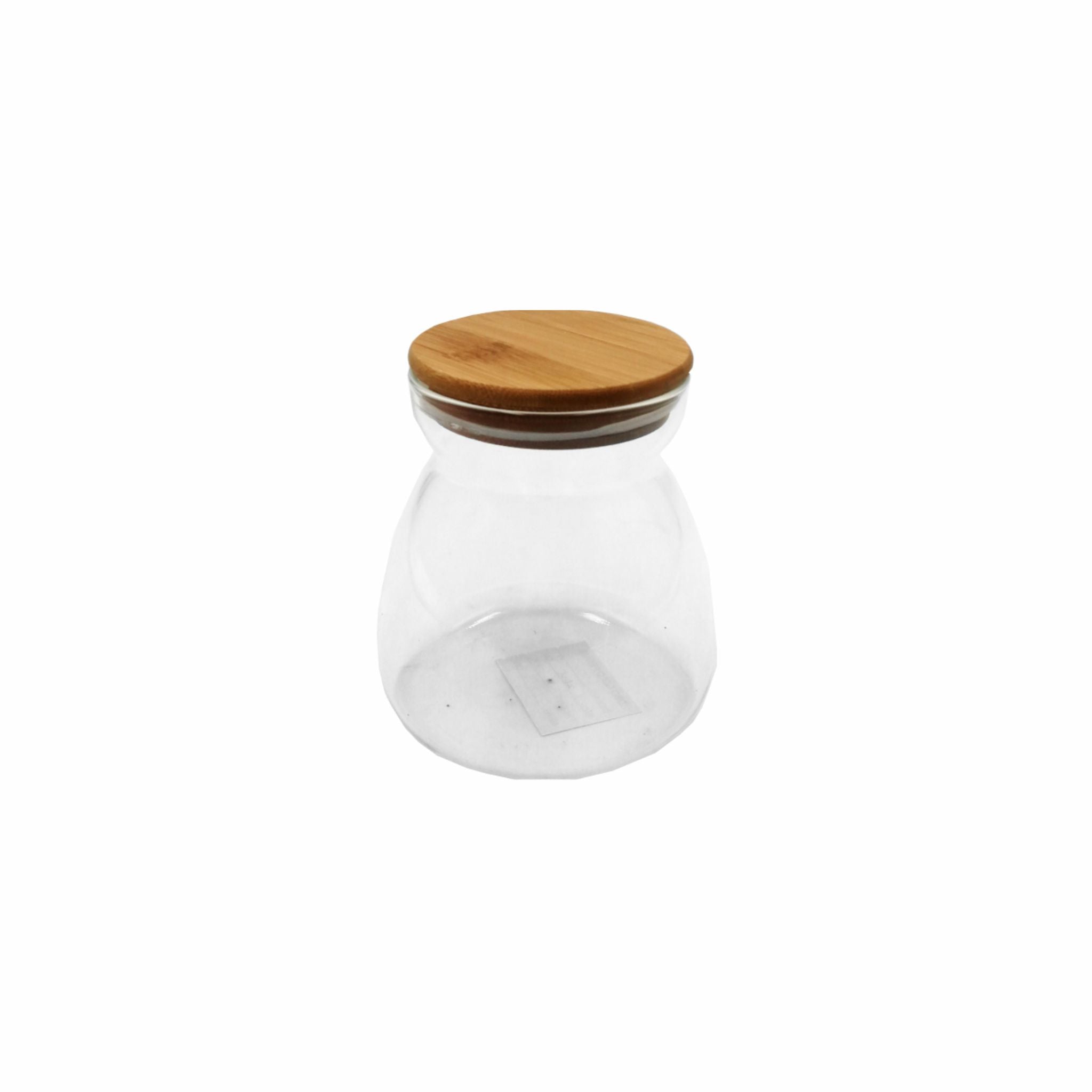 Borosilicate Glass Container with Bamboo Lid - 650ML